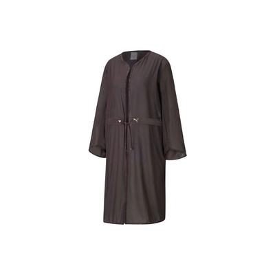 Mesh See-Through Zip Lightweight Jacket Women Jackets Black Brown 520402-88