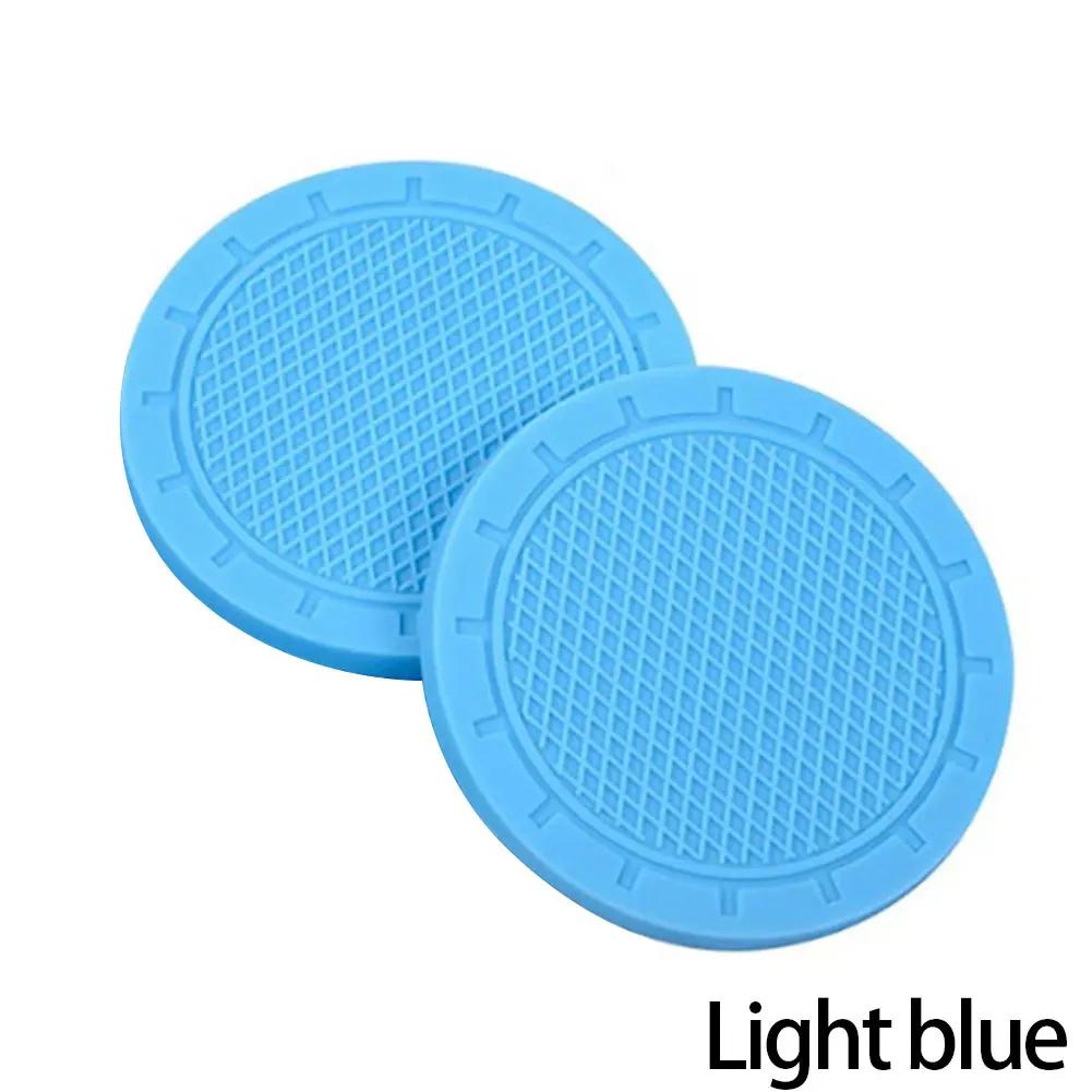 2PCS Car Cup Coasters Travel Cup Holder Universal Non-Slip Cup Holders Embedded In Ornaments Coaster Car Interior Accessories