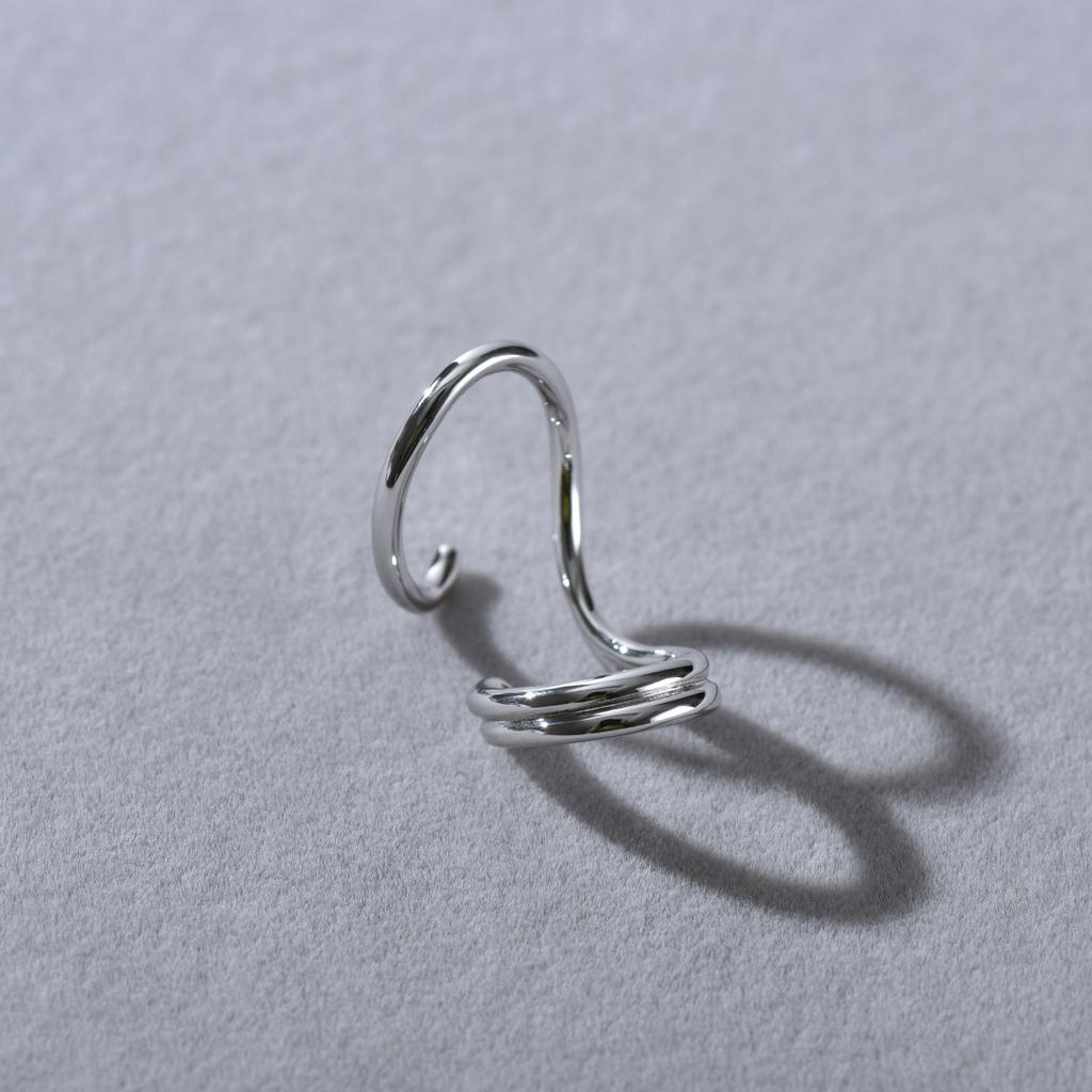 Trendy Personality Unique Wire Winding Minimalist Niche Design Spiral Ear Bone Clip Retro Cold Wind No Ear Piercing Ear Clip