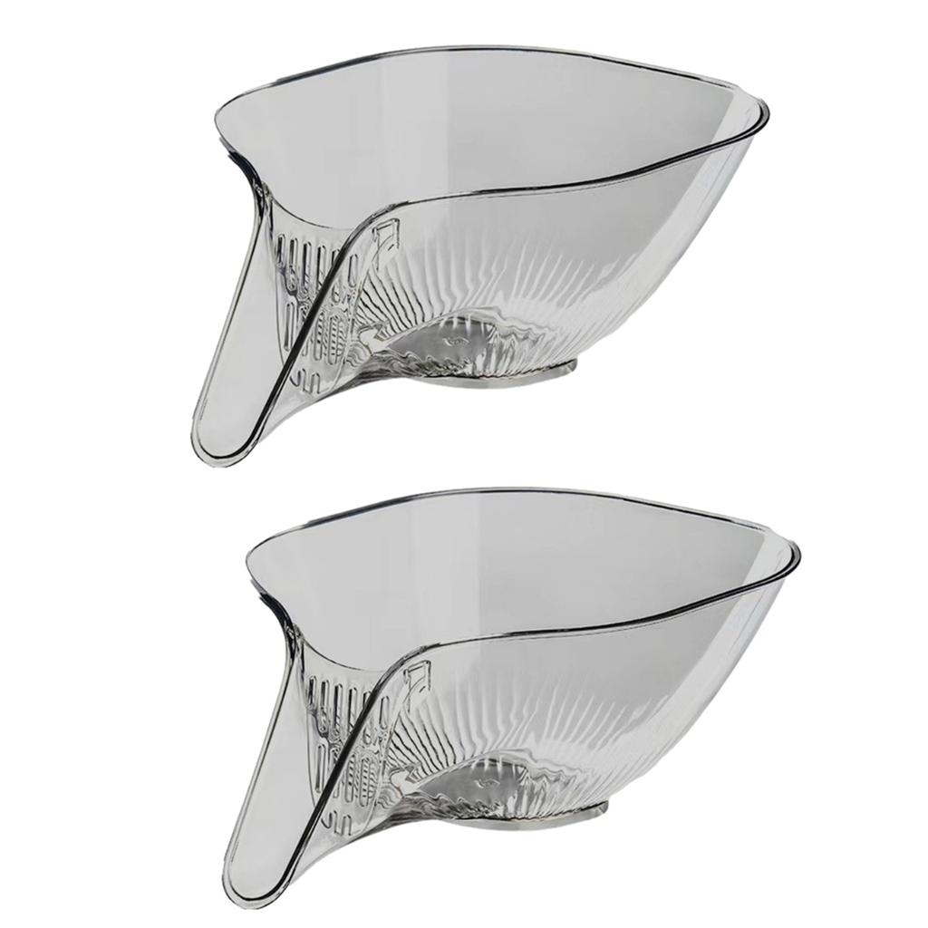 Versatile Acrylic Vegetable Cleaning Basket Kitchen Sink Colander Vegetable Fruit Colander Great for Home and Restaurant