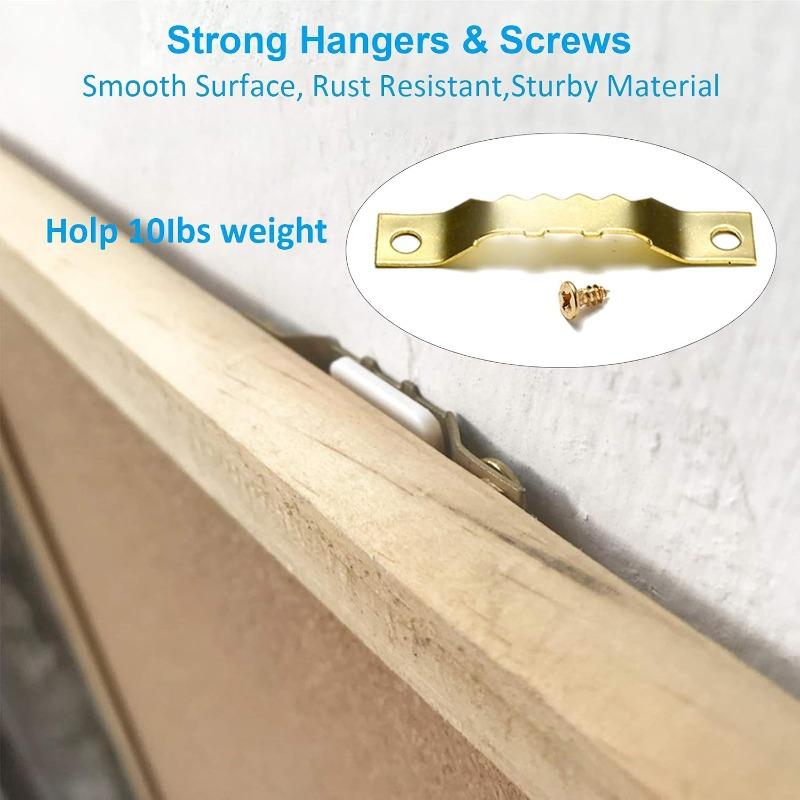 Frame Hardware for Concealed Hanging Reusable Concealed Picture Hanging Hardware Wall Mounts Frames Paintings DIY Home Decor Set
