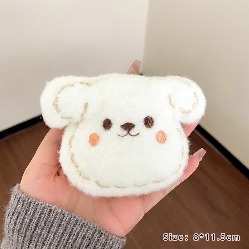 Japanese Kawaii Sunflower Panda Plush Brooch - Adorable Pin for Clothes, Bags, and Accessories.