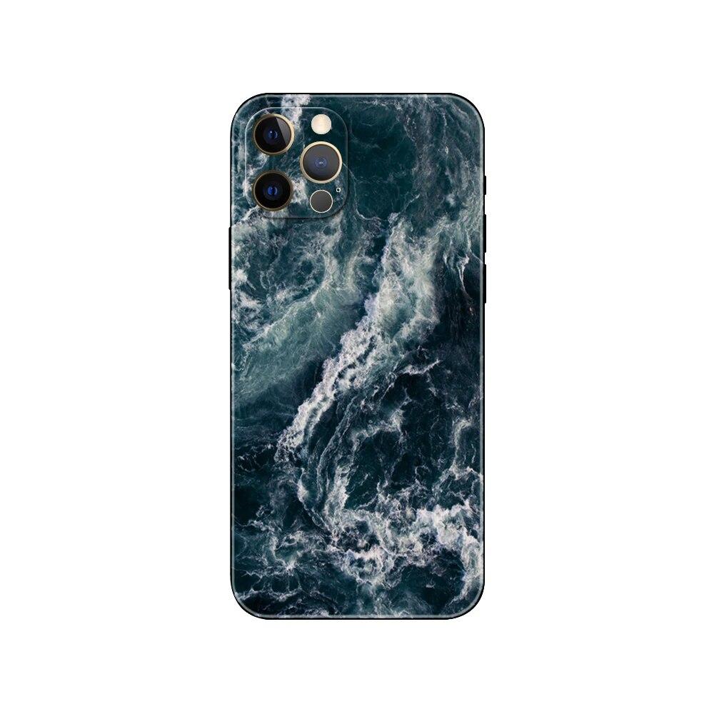 Capa de telefone de arte azul oceano para iPhone Samsung Galaxy Redmi Xiaomi Oppo OnePlus Note SA 7 8 9 10 11 12 13 14 20 21 22 23 53 54 Pro Max Ultra TPU macio