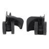 1 Pair Black Luggage Suitcase Caster Swivel Universal Wheel Nylon for Repair Replacement