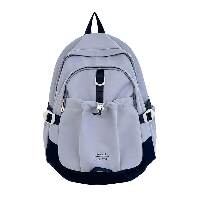 School bag style new fashion, retro contrasting colors college style school bag junior high school high school student backpack tide