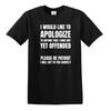 T-shirts Drôles pour Hommes T-shirt Blague Vêtements Cadeau d'Anniversaire Chemises Originales Top Tee
