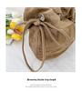Korean Fashion Pleated One-Shoulder Tote: Versatile, Large Capacity Drawstring Dumpling Bag