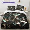 Roupa de Cama Padrão Land of the Lustrous, Conjunto de Colcha Capa de Colcha Fronha Presente de Aniversário para Casa (1 capa de edredom + 2 fronhas, sem enchimento.)