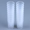20Pcs Clear Graduated Measuring Cup Mini Plastic Laboratory Beaker Scale Graduated Transparent Mixing Cup Kitchen Baking