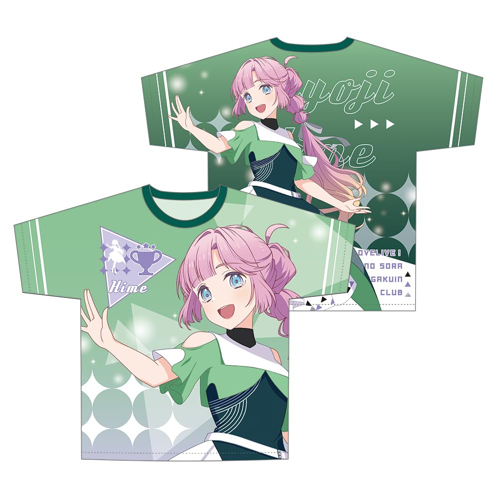 

KADOKAWA Love Live Hasunozora Girls Academy School Idol Club Full Graphic T-Shirt Ver. Suirinmai Anyoji Himeme Length 730mm x Width 550mm x Sleeve