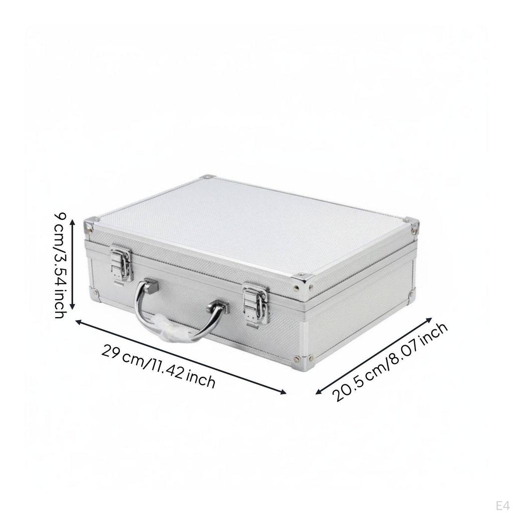 Locking Hard Case Lockable Security Shell Carrying Reinforced Corners Combination Lock Box