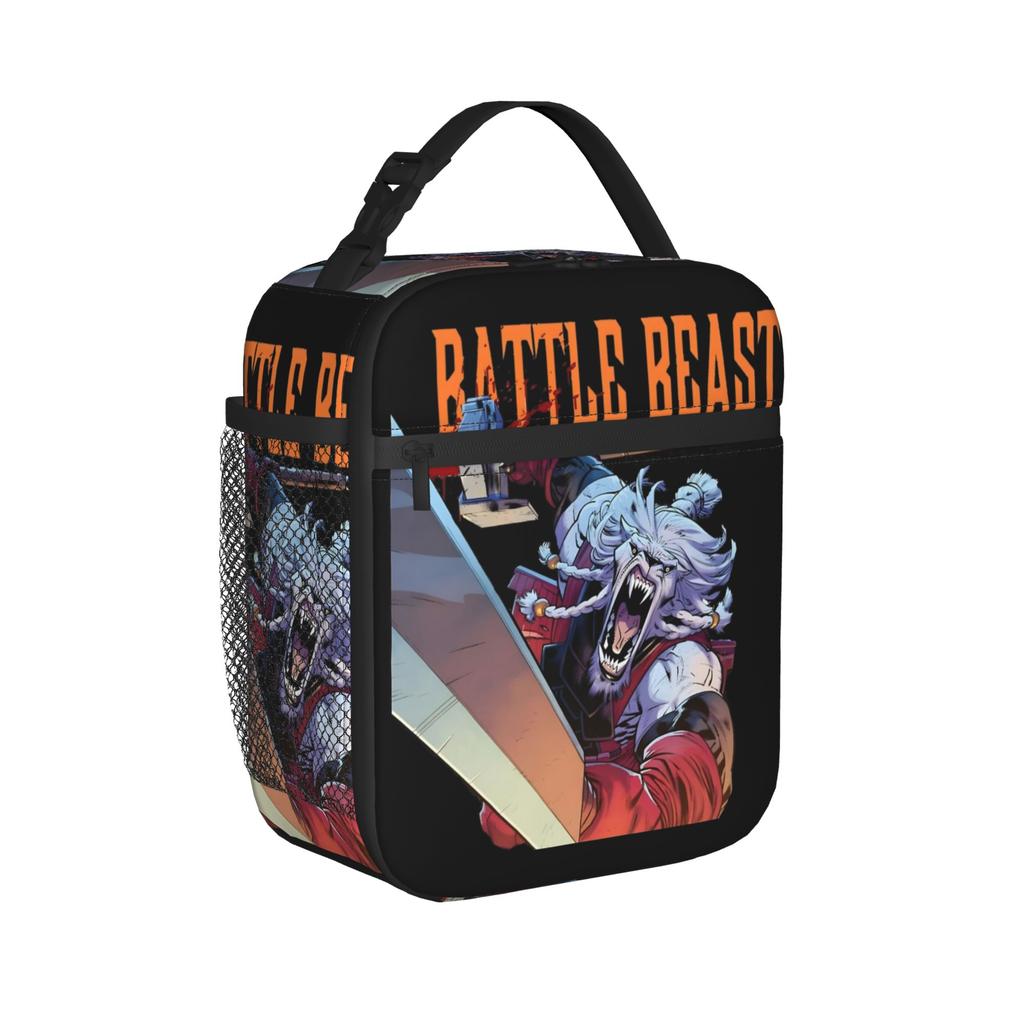 Invincible Battle Beast Thermal Insulated Lunch Bags for School Reusable Food Bag Container Cooler Thermal Food Box