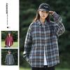 The New Trend of Autumn Plaid Long-sleeved Shirt for Men and Women Korean Version of Loose Casual Coat Couples Matching Shirt