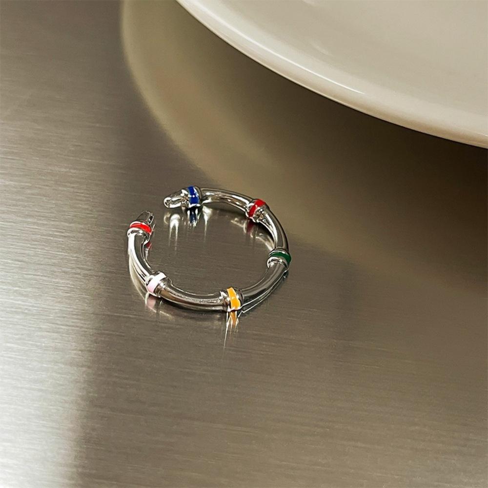 Korean plain ring ring female ins wind design opening adjustment tail ring ring ring