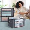 1-3 Pcs 84l Family Storage Bags, Clothes Storage Bags Foldable Storage Boxes With Large Transparent Windows Clothes Blankets Box