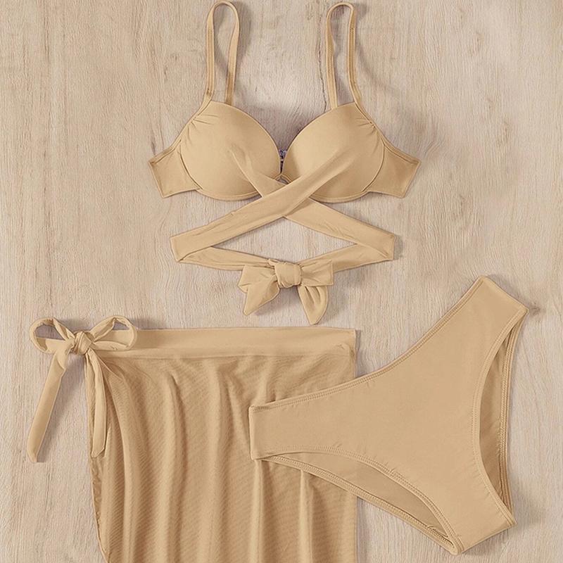 Μαγιό Γυναικεία Μαγιό Μπικίνι Push Up Σετ Μπικίνι Μαγιό Καλοκαιρινό Παραλία Μαγιό Τρία Τεμάχια