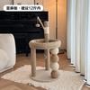 Linen Cat Tree Durable Sisal Scratching Post Creative Cat Jumping Platform Space-Saving Indoor Cats Bed for Home and Apartment