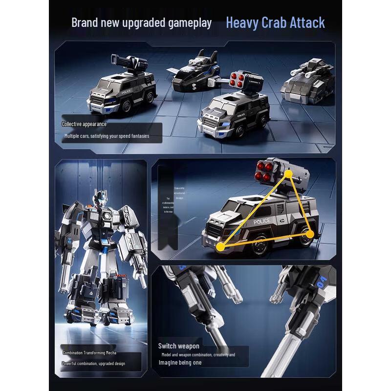 HANDUNYOU 9-in-1 Transforming Magnetic Robot Toy