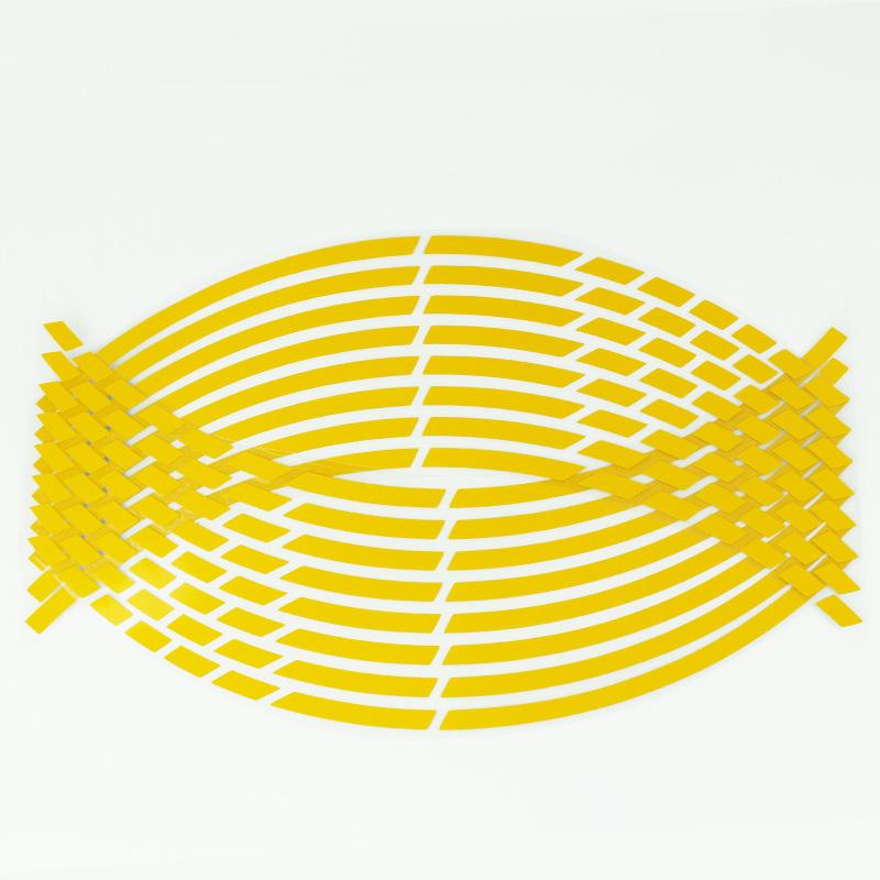 Motorcycle Wheel Tire Stickers Strips Reflective Rim Tape Strips for Motorcycle Car Wheel Tire Stickers Motorbike Auto Decals
