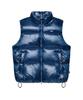 Lmc Og Glossy Puffer Duck Down Vest Blue