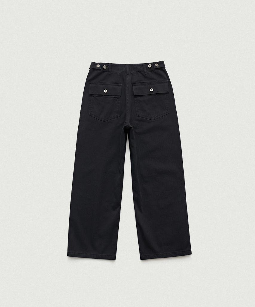 Deobanes Herringbone Fatigue Pants_Navy