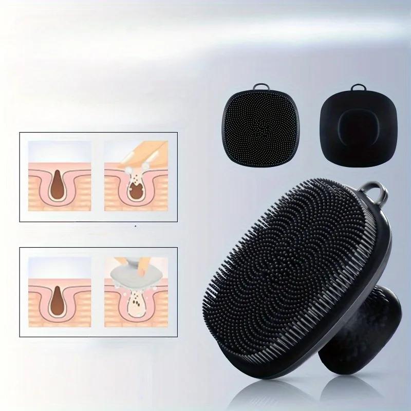 1PC Silicone Face Scrubber for Men Women Facial Cleansing Brush Silicone Face Wash Brush Manual Cleansing Skin Care Face Brushes