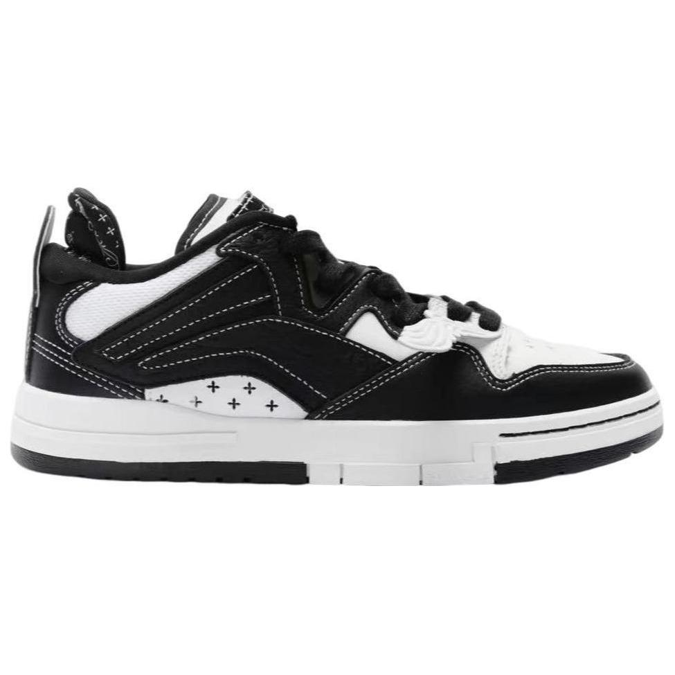 SMFK x Li Ning Wave Pro Comfortable And Trendy Coverage Slip Resistant And Abrasion Resistant Low top Skateboard Shoes AECS086-1