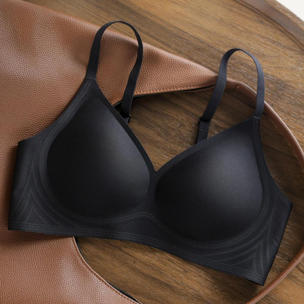 Non-magnetic, Non-iron, Non-marking Underwear Women's Small Breasts Gather, Thin, Comfortable Soft Support, Pull and Close, Breast Bra Without Steel 