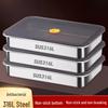 Stainless Steel Sealed Storage Box with Lid for Dumplings