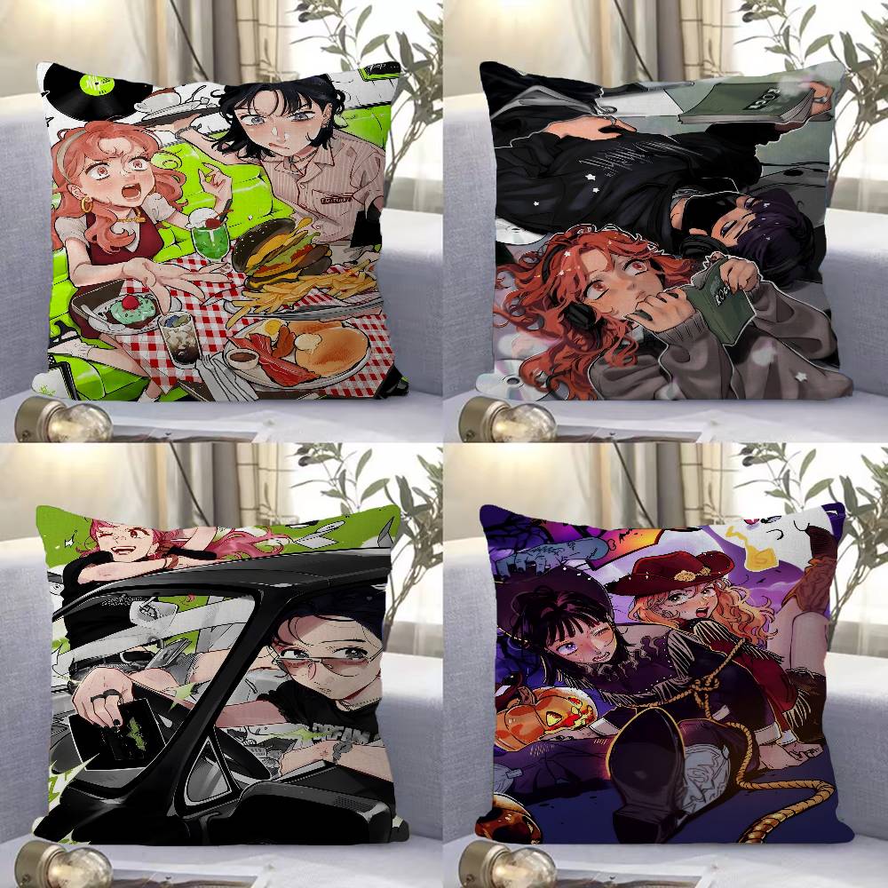 Manga TThe GGuy SShe WWas IInterested IIn WWasn Anime Cushion Cover Decorative Pillow Sofa Home Decor Case Pillow Cases