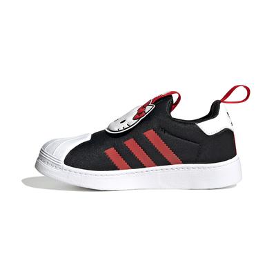 Hello Kitty x Superstar 360 C Noir Rouge Vif Baskets Enfant Noir Core Blanc Nuage HQ4093
