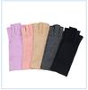 Gray Outdoor Compression Fingerless Gloves for Exercise & Rehabilitation