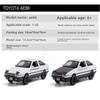 New 1/32 AE86 Alloy Car Model Die-cast Toy Car 4 Doors Can Be Opened Car Model with Light Pull Back Boy Gift Children's Toy Collection Ornaments