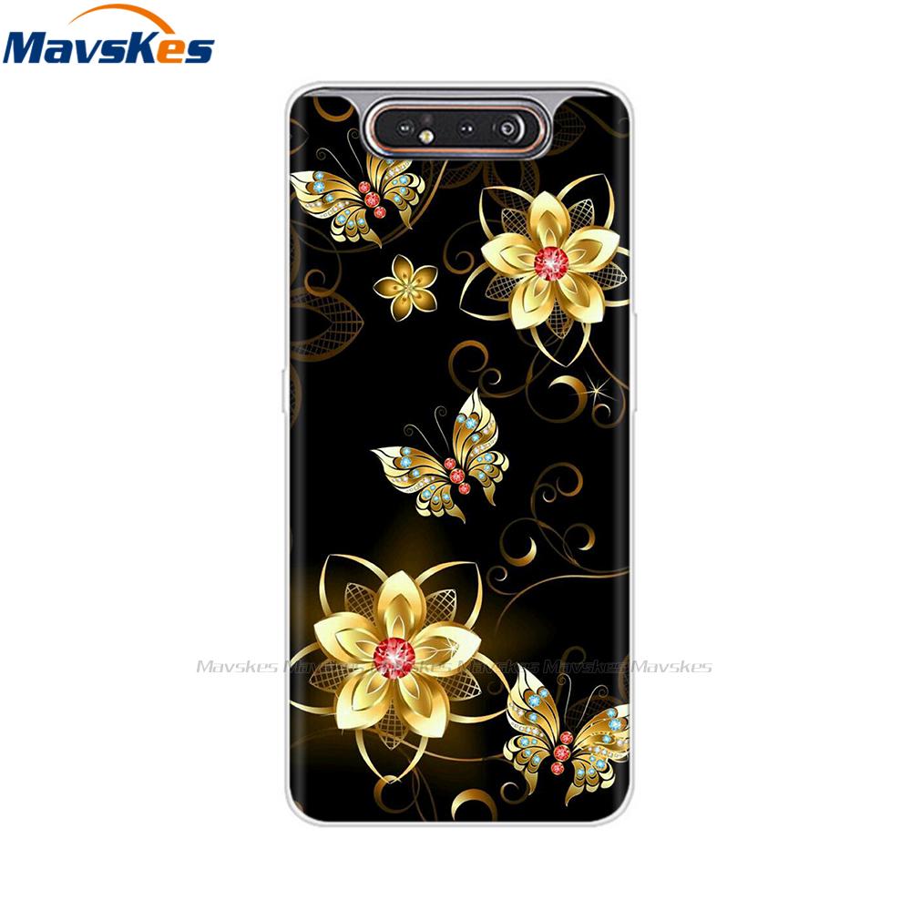 Per Samsung Galaxy A80 Custodia A805 Silicone Morbido TPU Custodia per Telefono Per Samsung A80 2019 A 80 GalaxyA80 A805F A805 SM-A805F/DS Copertura