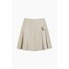 Pleats Culotte Pants With Back Banding Bapt88541