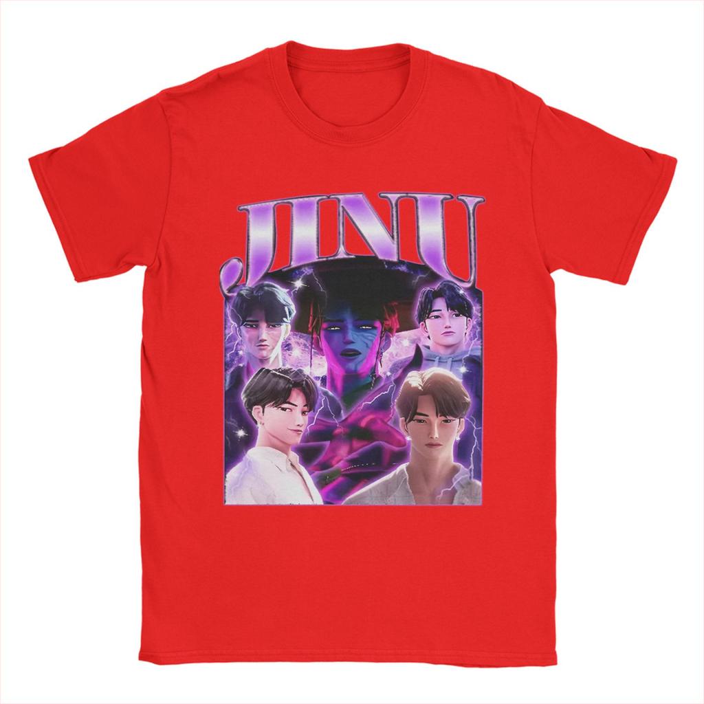 Jinu KPOP Dämonenjäger 90er-Jahre Stil T-Shirt Sommer T-Shirts Herren Baumwolle O-Ausschnitt Übergröße Kleidung Kurze Ärmel Streetwear TOPS