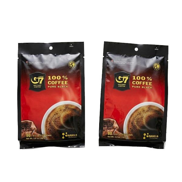 G7 Pure Black Coffee 80 sticks x 2P