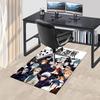 1pc Jujutsu Kaisen Anime Characters Office Chair Mat - Anti-Slip Carpet with Cute Panda Design, Perfect for Anime Lovers and Fans of Jujutsu Kaisen.O0