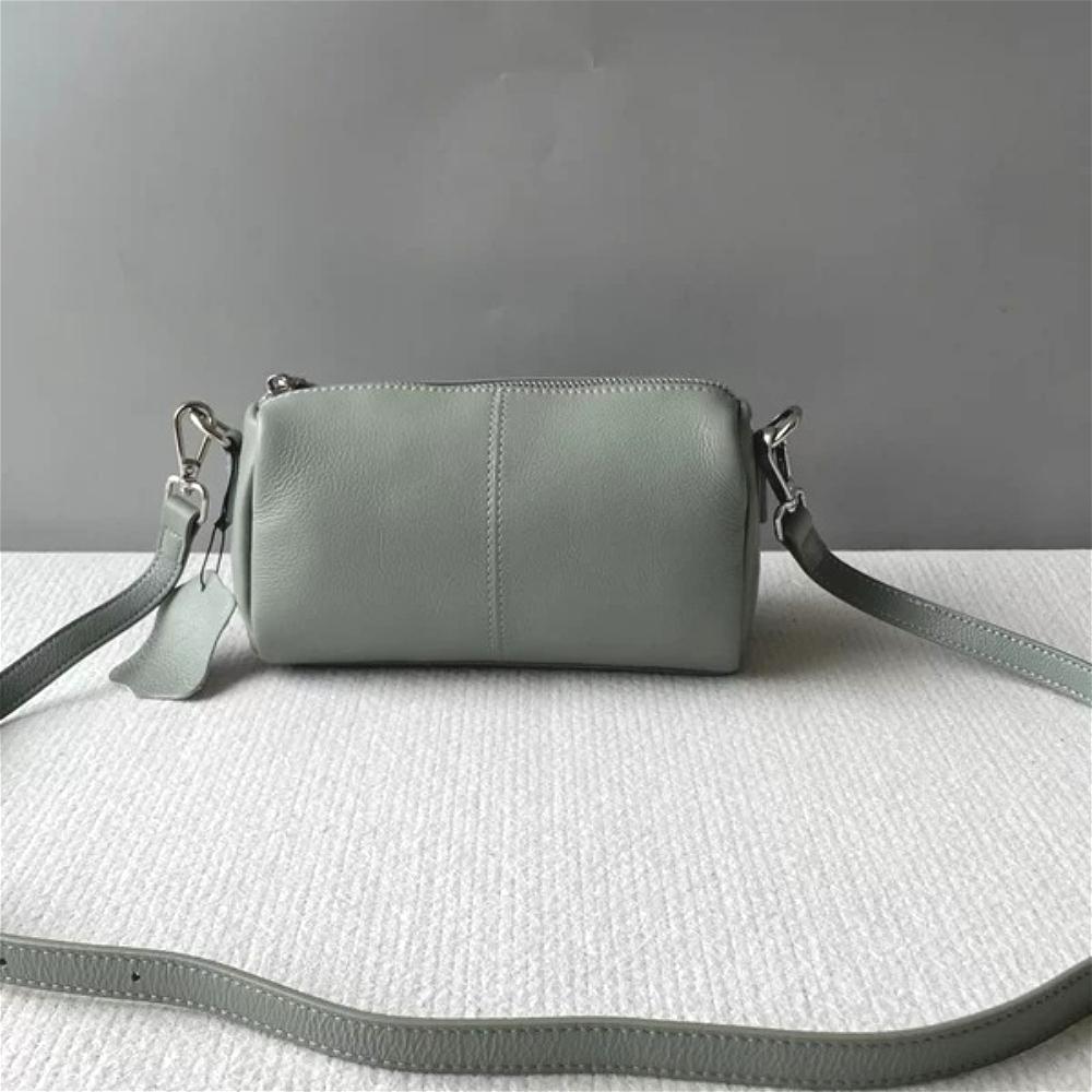 2026 Women's Pillow Bag Top Layer Soft Cowhide Leather Crossbody Purse Fashi Armpit Pocket Casual Commute Shoulder Small Bag