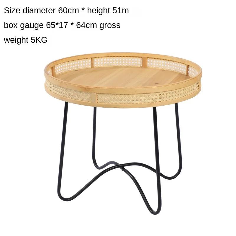 Nordic Coffee Tables American Country Rattan Coffee Table Homestay Side Simple Modern Personality Simple Side Table Corner Table