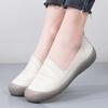 Women slip on Loafers Casual Moccasins Soft Flats Black Driving Shoes Summer Walking Shoes for Mother Plus Size