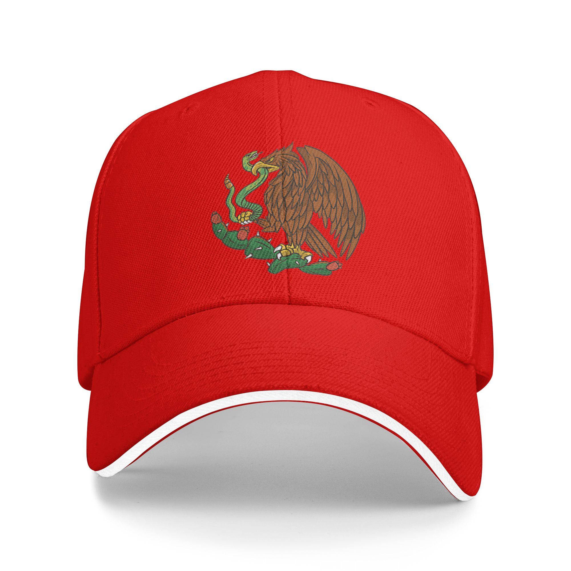 Eagle Emblem Mexico Mexican Flag Cinco De Mayo Mexican Roots Sun Baseball Cap Spring Unisex Women Hats Breathable Baseball Caps One Size