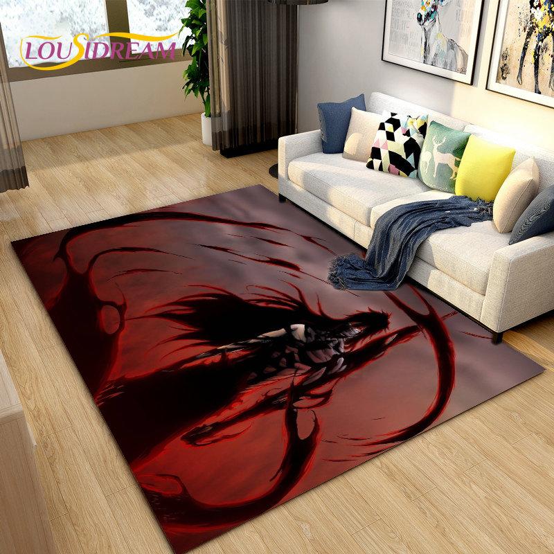Anime Bleach Japan Cartoon Area Rug Large,Carpet Rug for Living Room Bedroom Sofa Doormat Decoration,kid Play Non-slip Floor Mat