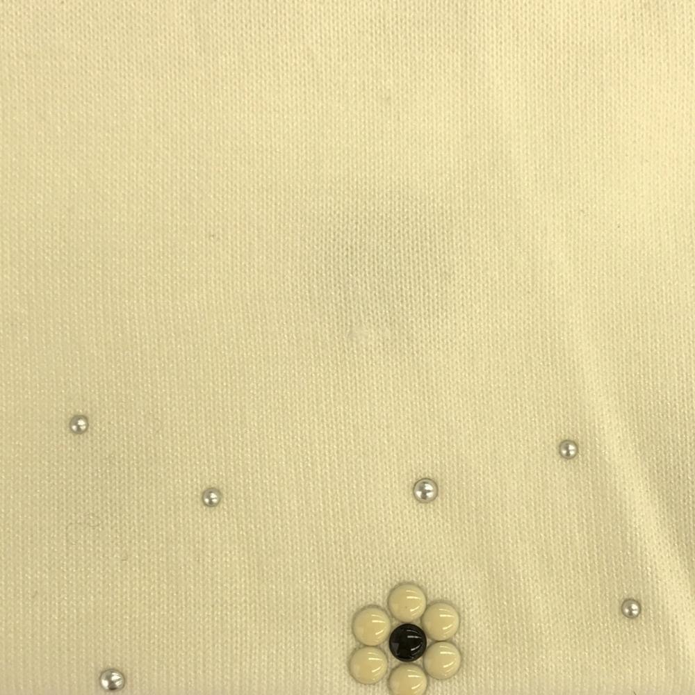 Rene Made In Japan Long Sleeve Balloon Sleeves V-neck Sweater Knit Beads Women Used