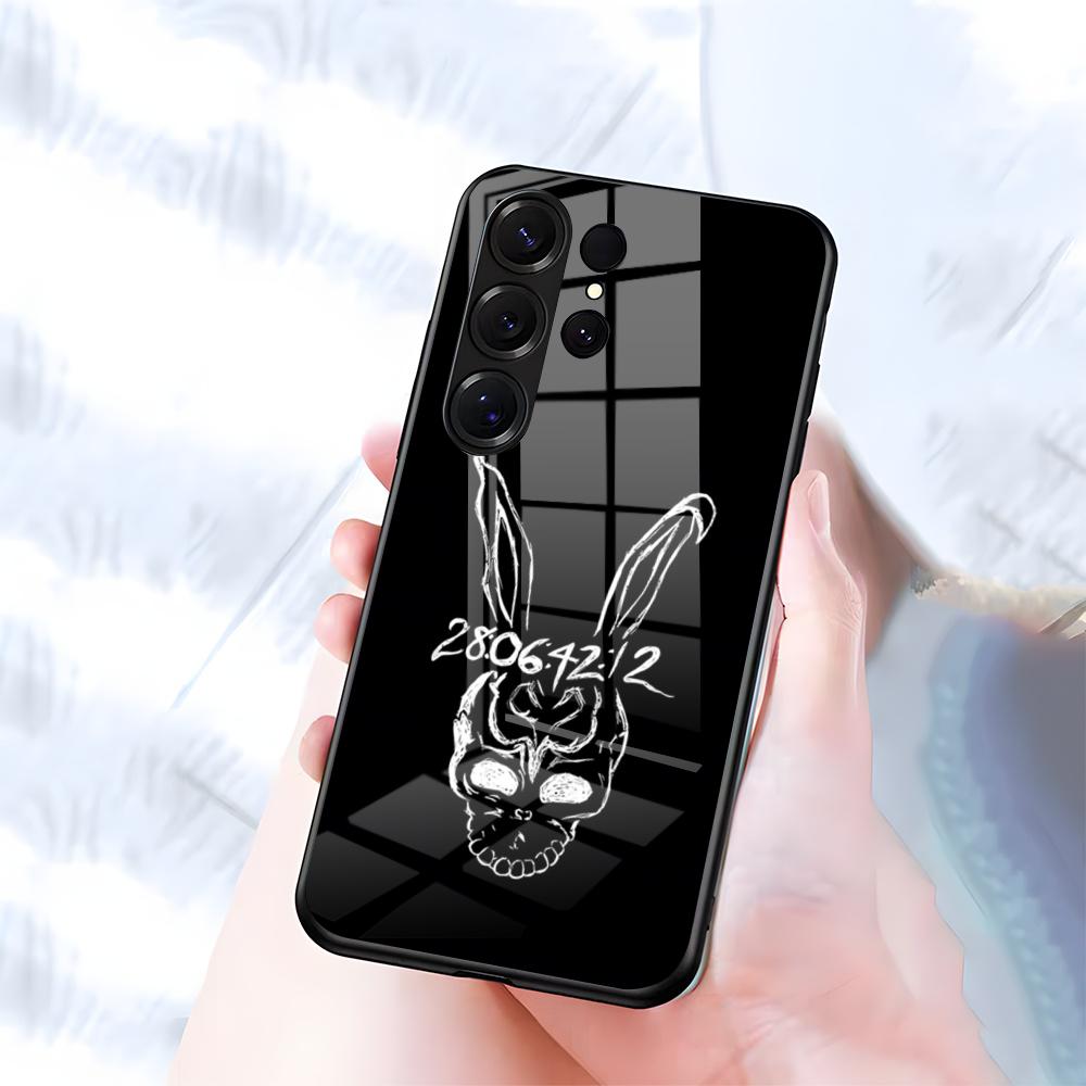 

Чехол для телефона D-Donnie D-Darkos Для Samsung S26 S25 S24 FE S23 S22 S21 Plus S20 Ultra Note20Ultra Черная Стеклянная Крышка Galaxy S23 plus