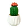 Mini Artificial Cactus and Bonsais Figure Resins Succulent Faux Potted Plant Figurine for Home and Office Desktop Decors