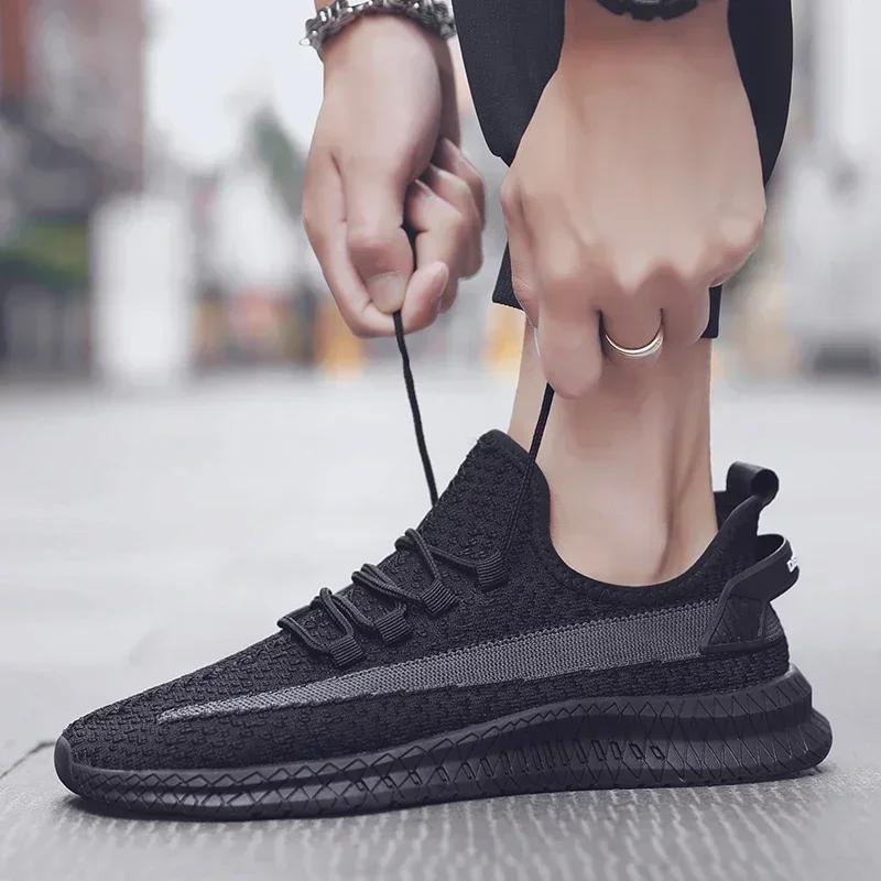 Zapatos Para Hombre Tenis Blancos de Hombre Malla Transpirable de Alta Calidad Zapatilla Casual de Verano para Caminar Tenis Zapatillas Hombre