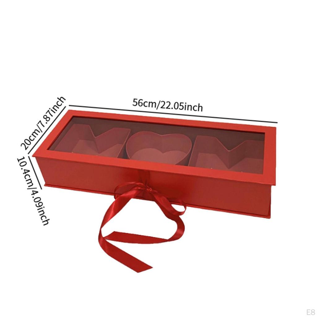 Mom Gift Flower Fillable Box 22x7.8x4inch for Floral Arrangement Accessories Multipurpose Mother's