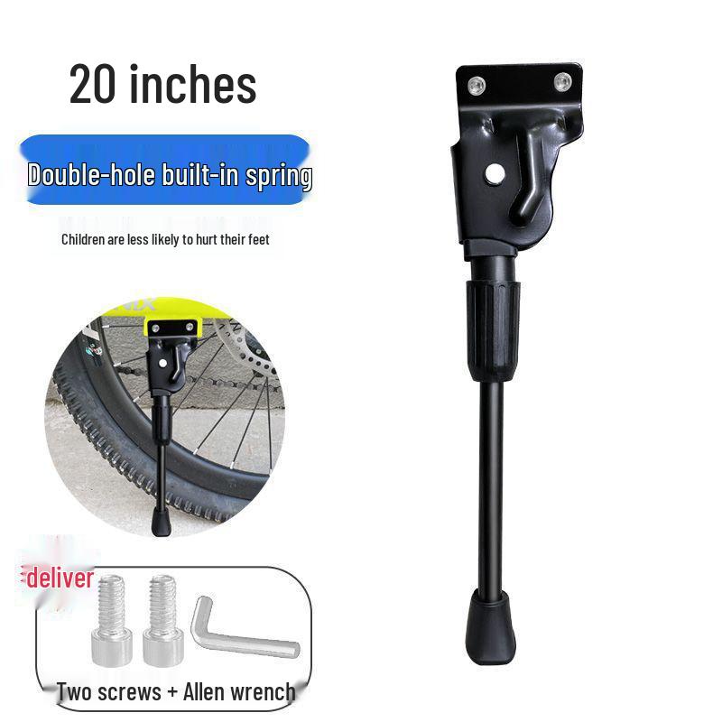Steel Reinforced Single Leg Mountain Bike Kickstand with Two-Hole Support