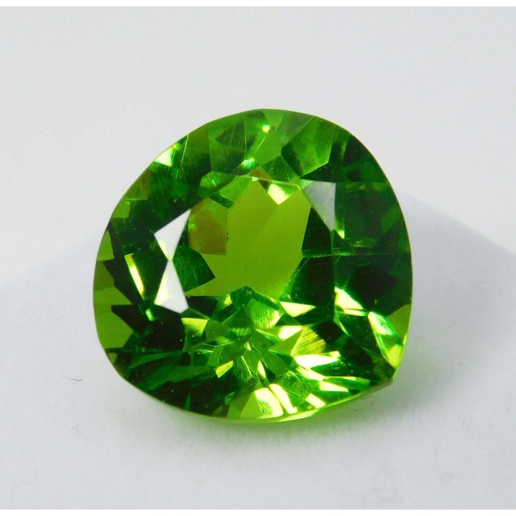 10.90 CT Natural Green PERIDOT Pear Cut Loose Gemstone Best Ring Size